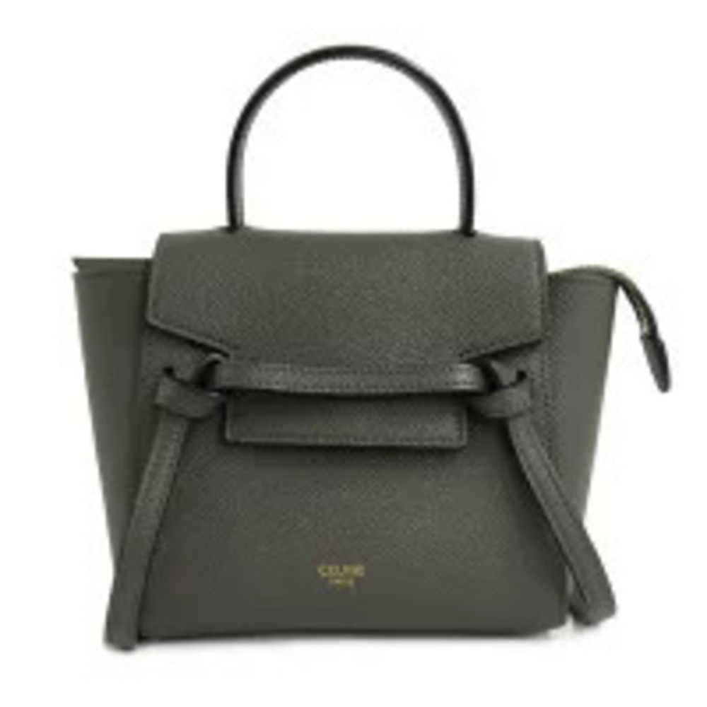 Celine Belt Bag Pico Handbag Shoulder Gray Leather - Picture 1 of 6